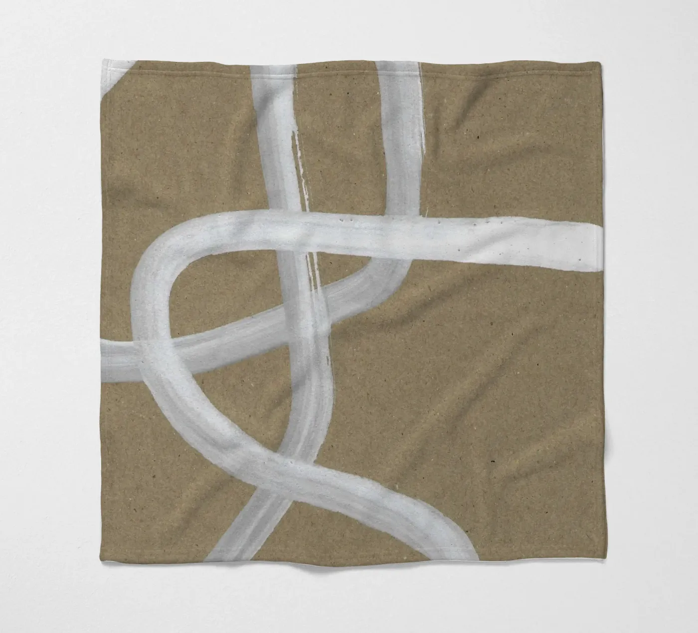 Abstract Intertwining Lines fleece blanket by Santhosh CH