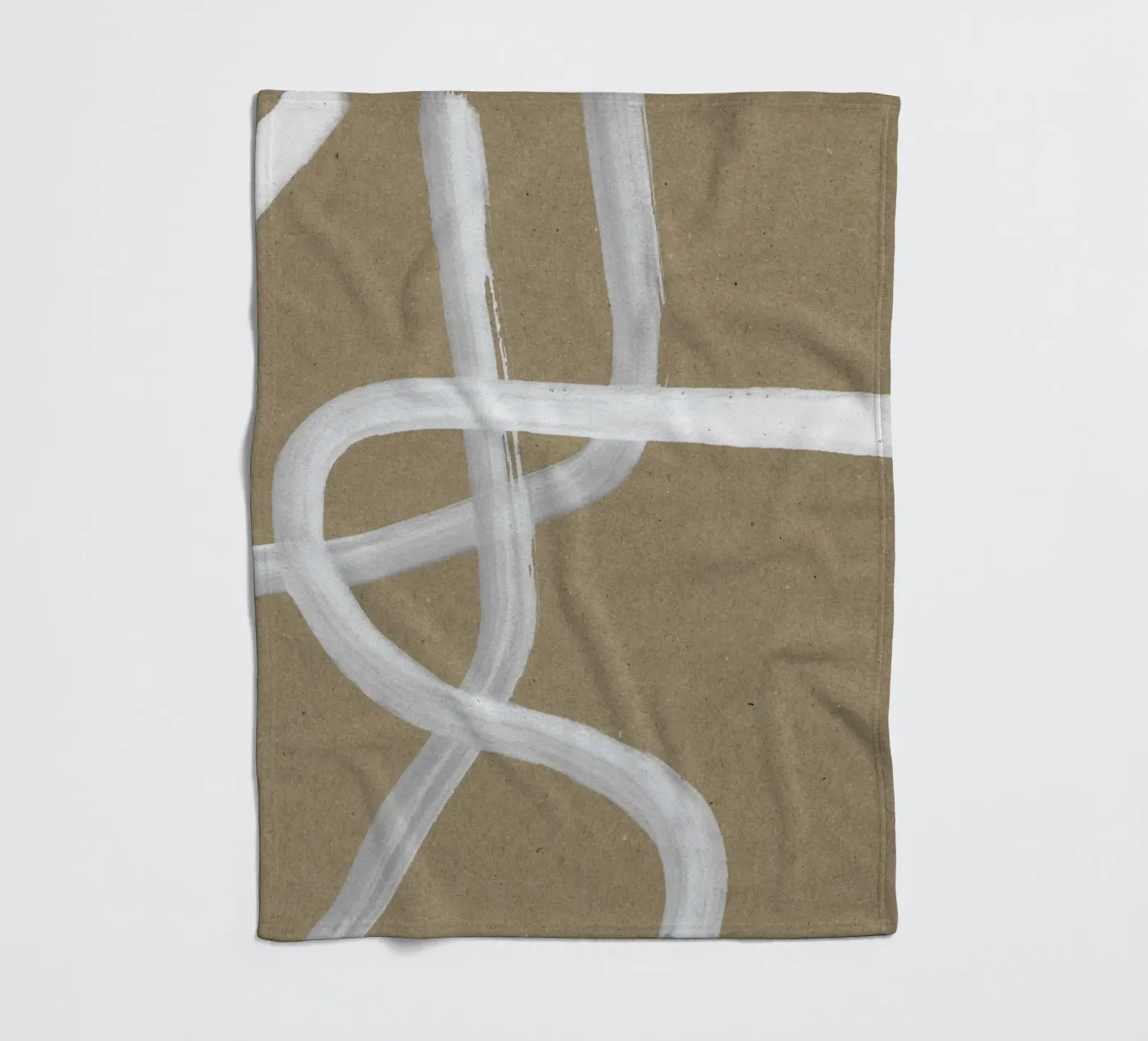 Abstract Intertwining Lines fleece blanket by Santhosh CH