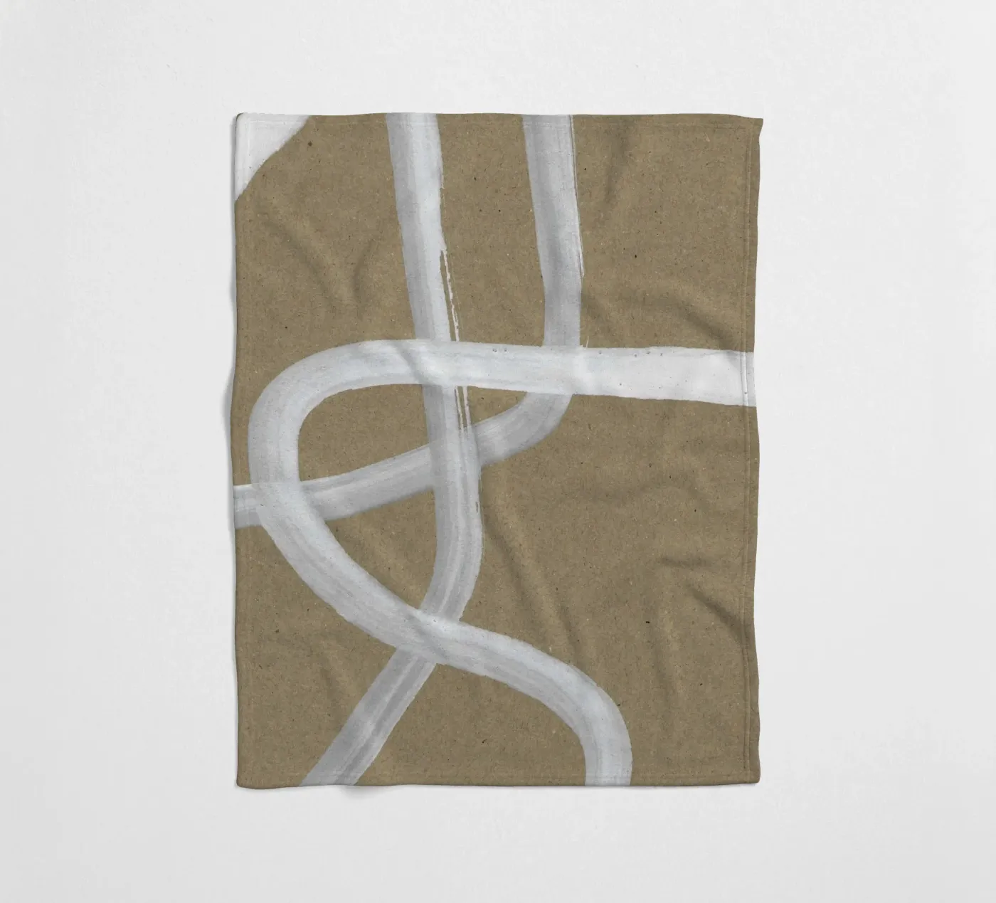 Abstract Intertwining Lines fleece blanket by Santhosh CH
