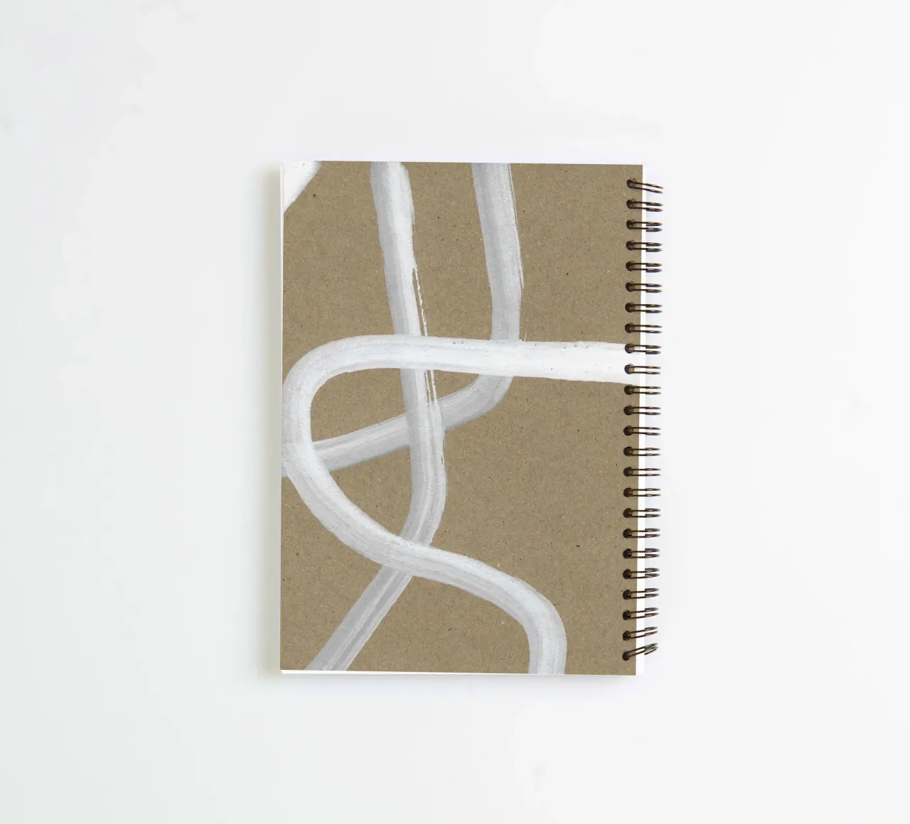 Abstract Intertwining Lines spiral notebook by Santhosh CH