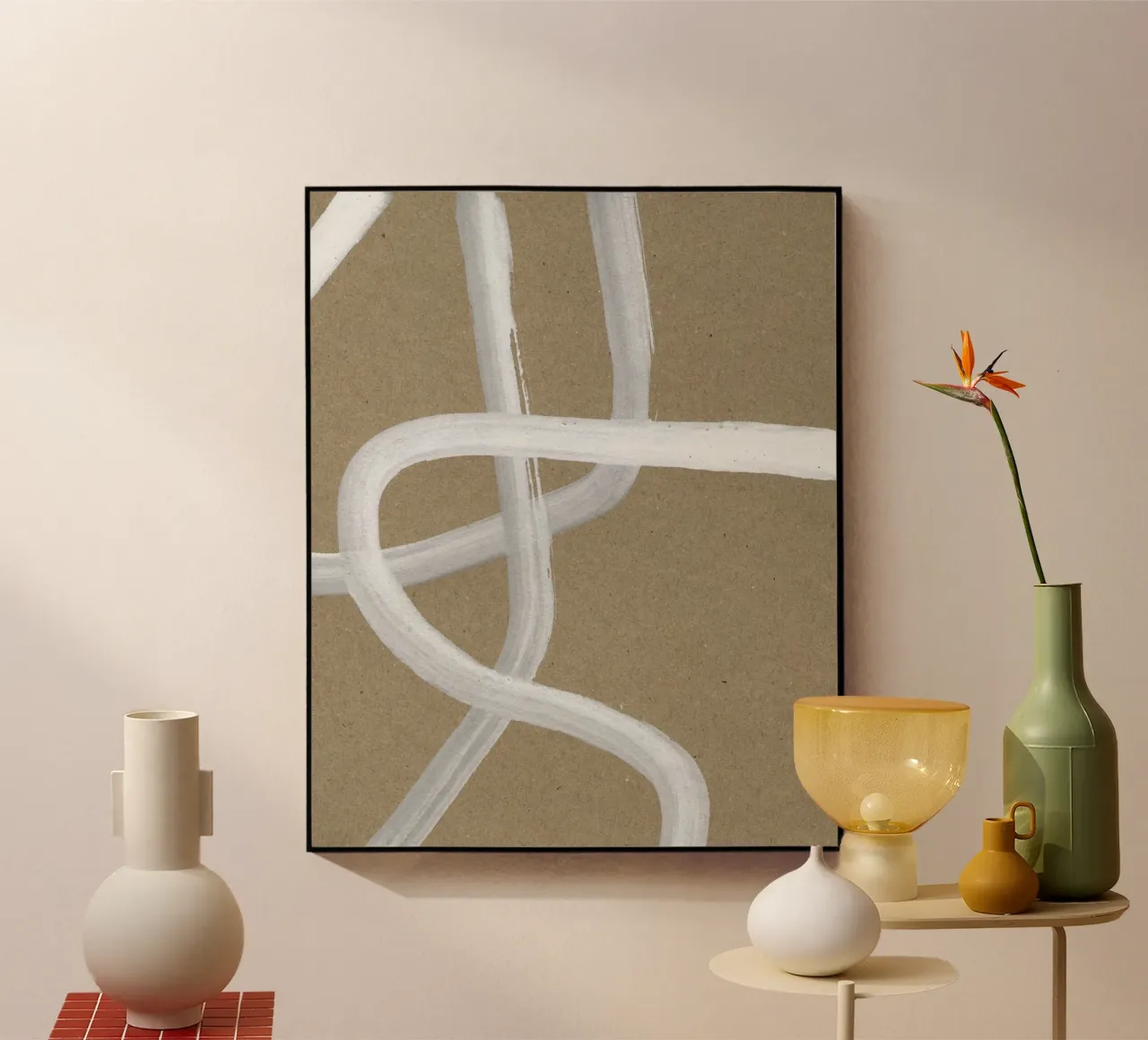 Abstract Intertwining Lines plexiglass da Santhosh CH