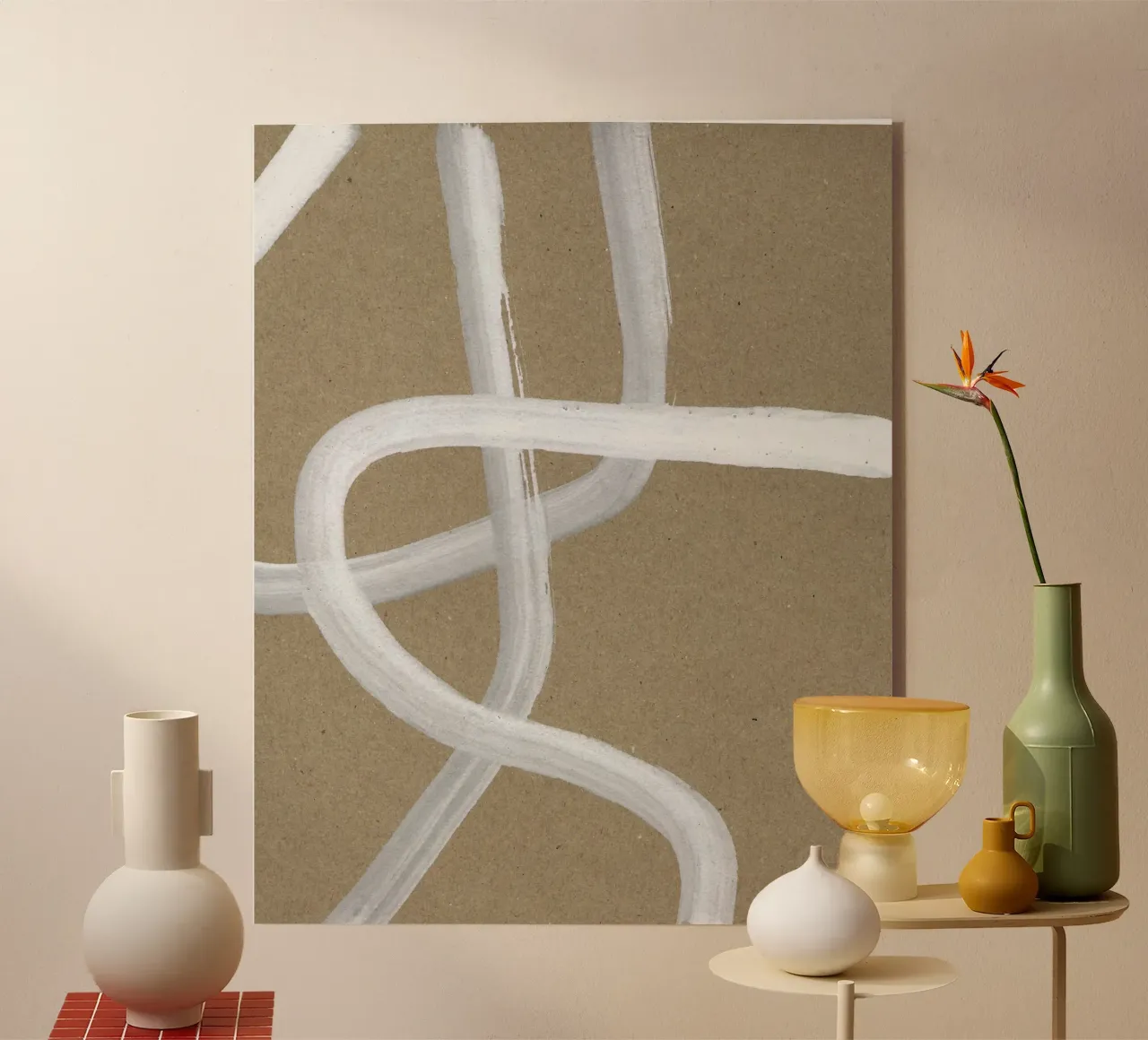 Abstract Intertwining Lines plexiglass da Santhosh CH