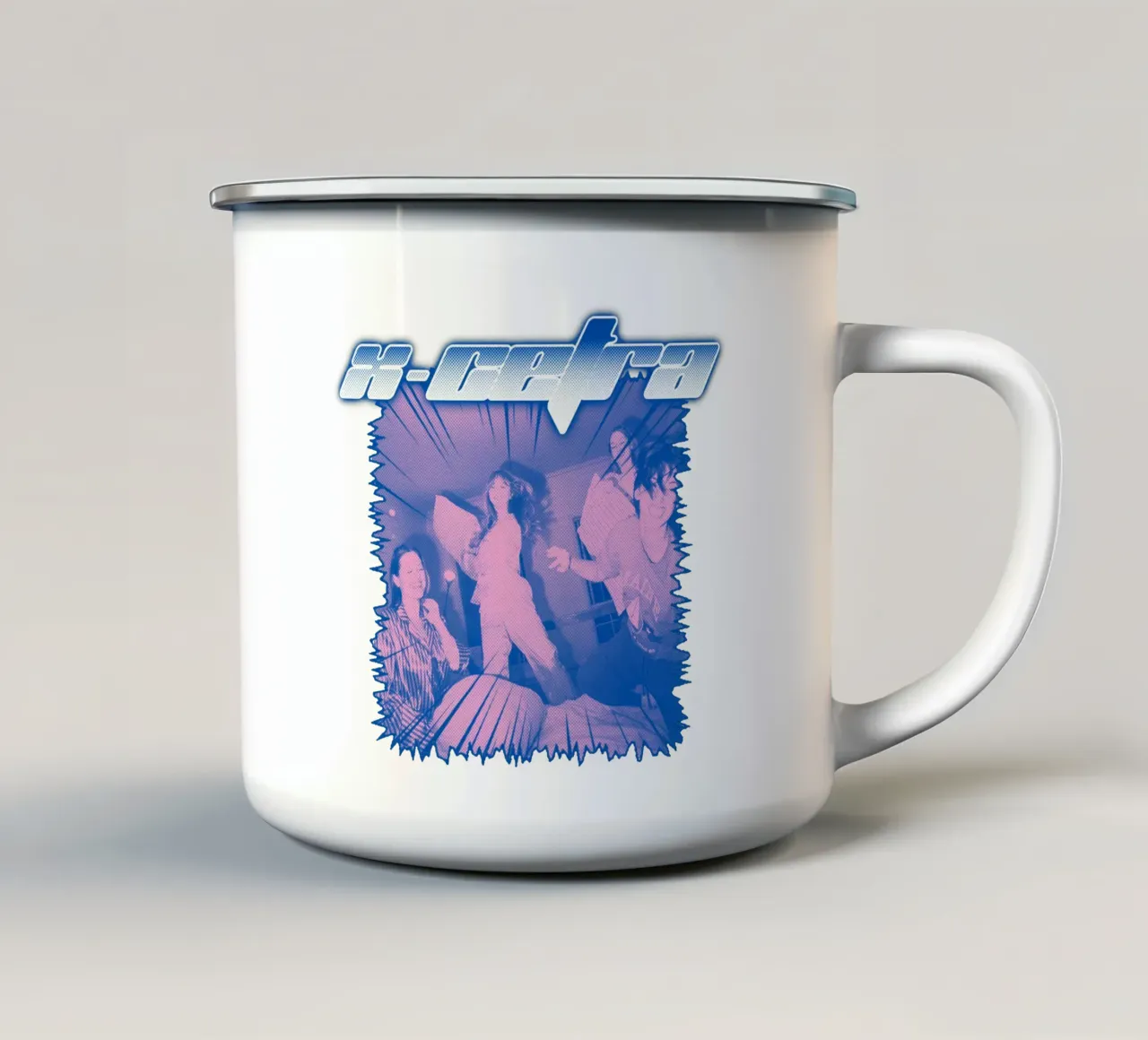 X-Cetra - Stile Pop Art tazza in smalto da eliouxence