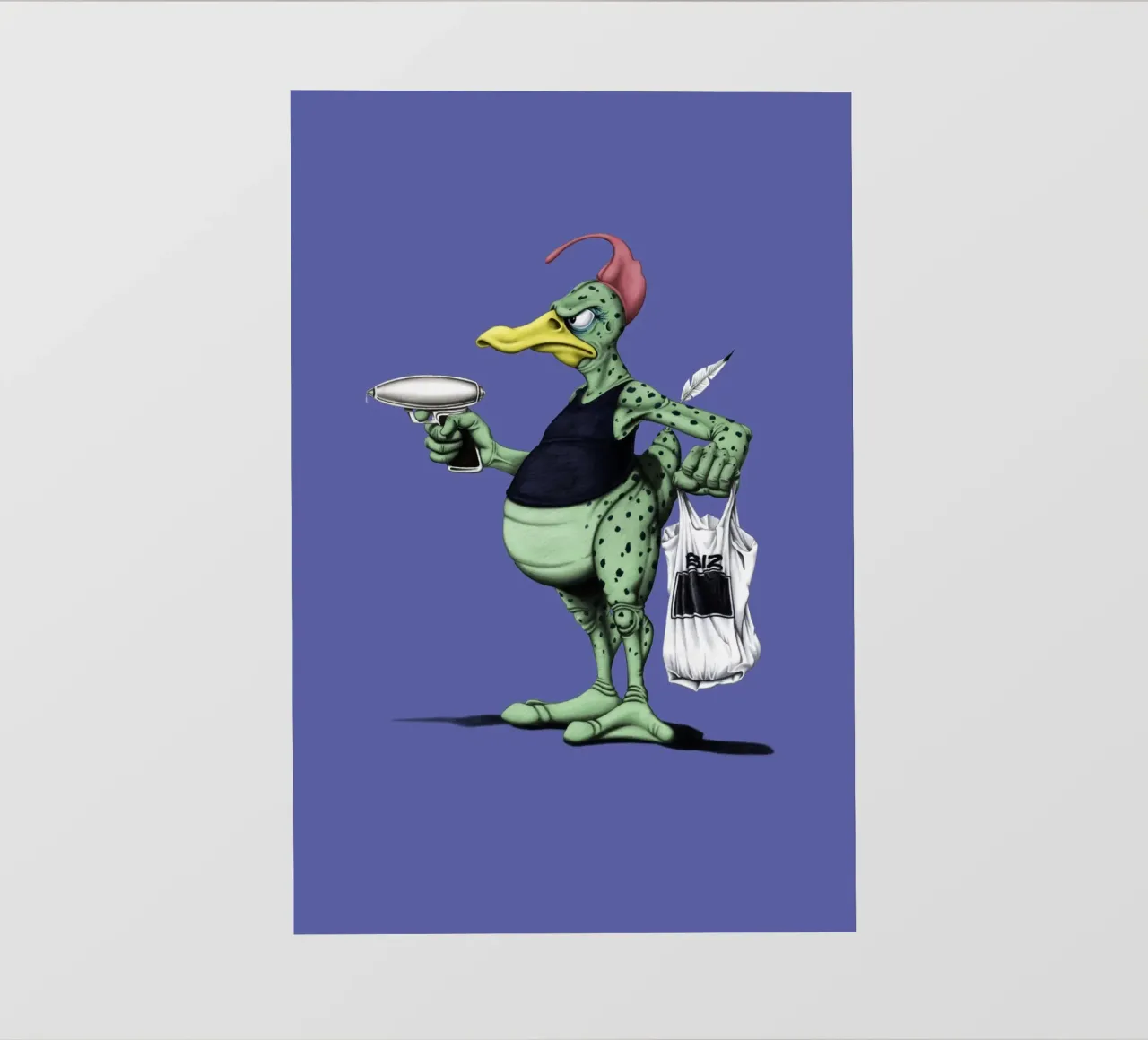 Space duck (Coloured) telo in pvc da Rob Art | Illustration