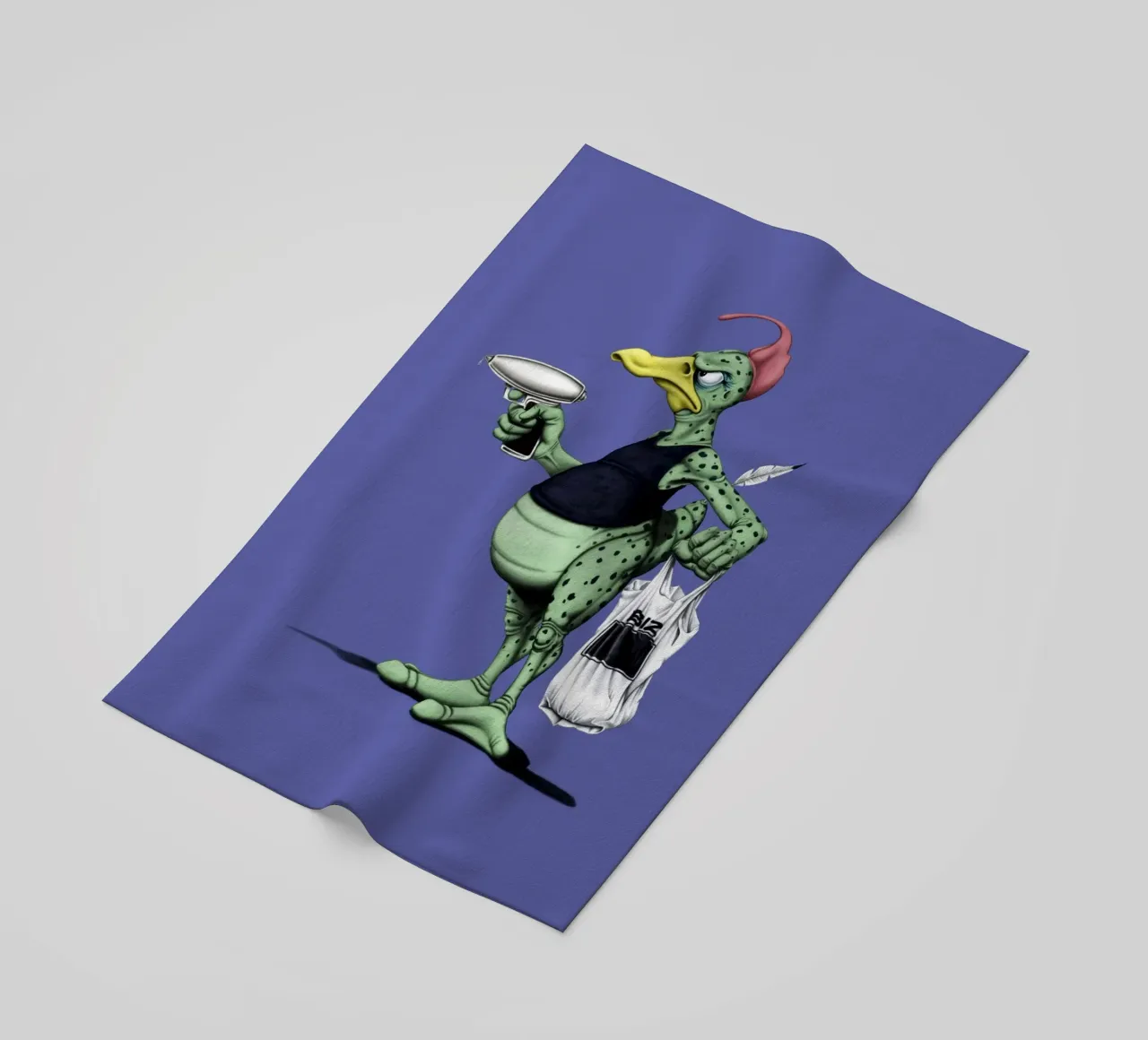 Space duck (Coloured) telo mare da Rob Art | Illustration