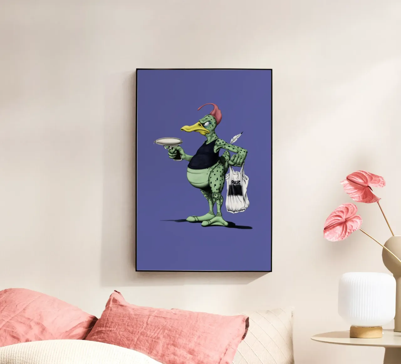 Space duck (Coloured) plexiglass da Rob Art | Illustration