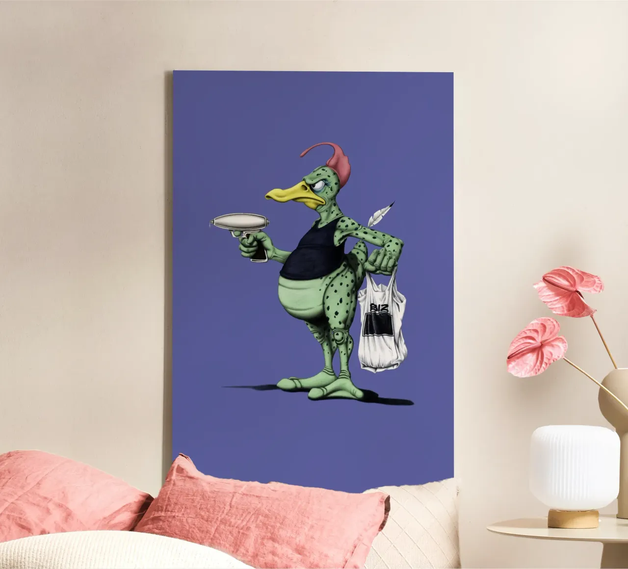 Space duck (Coloured) tela da Rob Art | Illustration