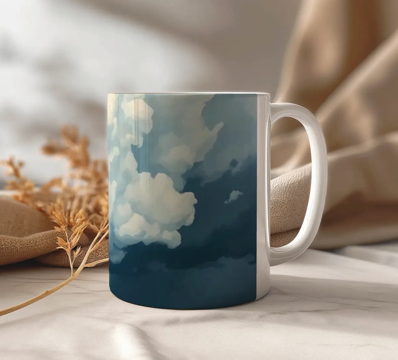 Il cielo imponente: Una sentinella della prateria tazza in ceramica da Artistic-shop
