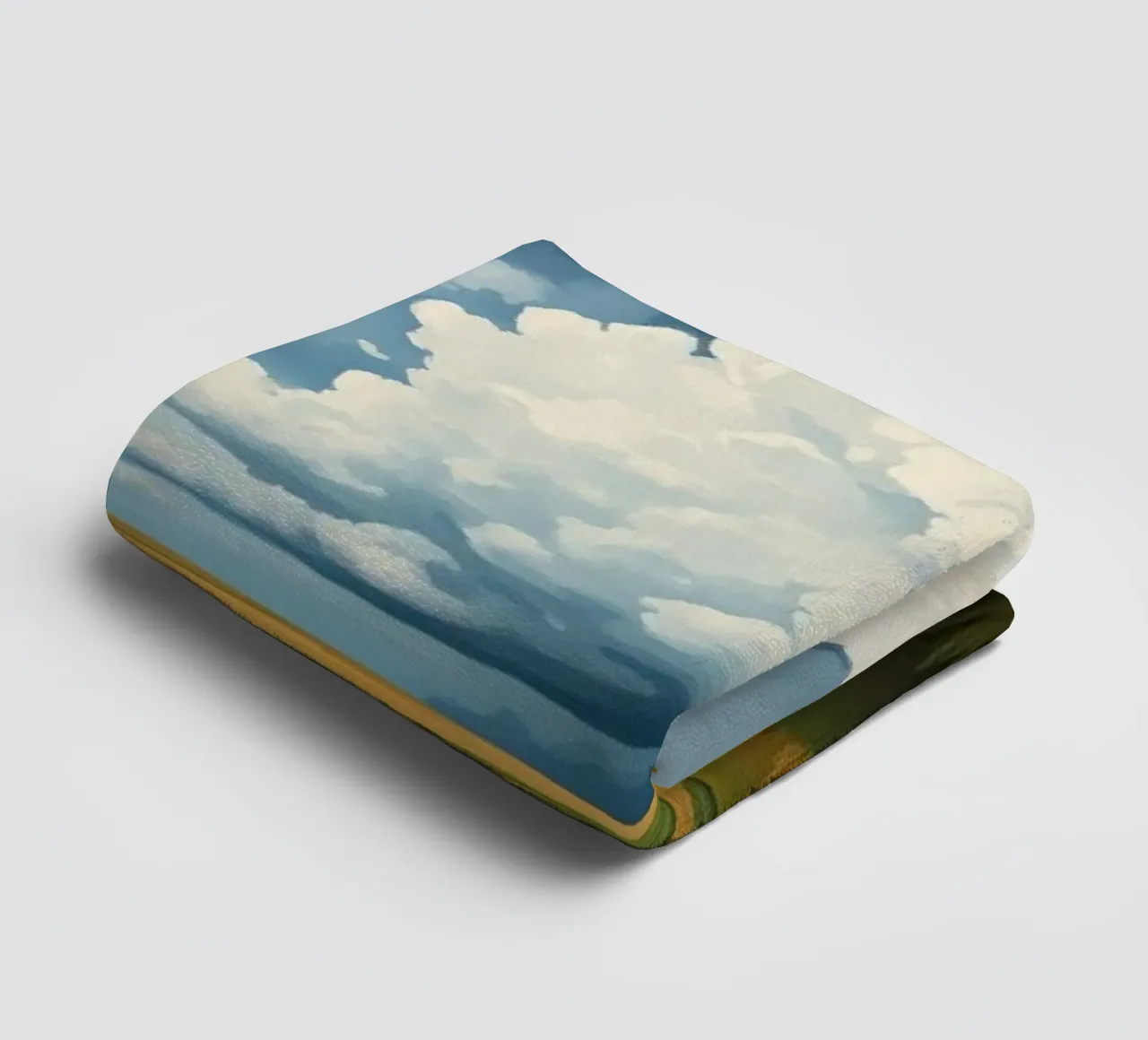The Imposing Sky: A Prairie Sentinel towel by Artistic-shop