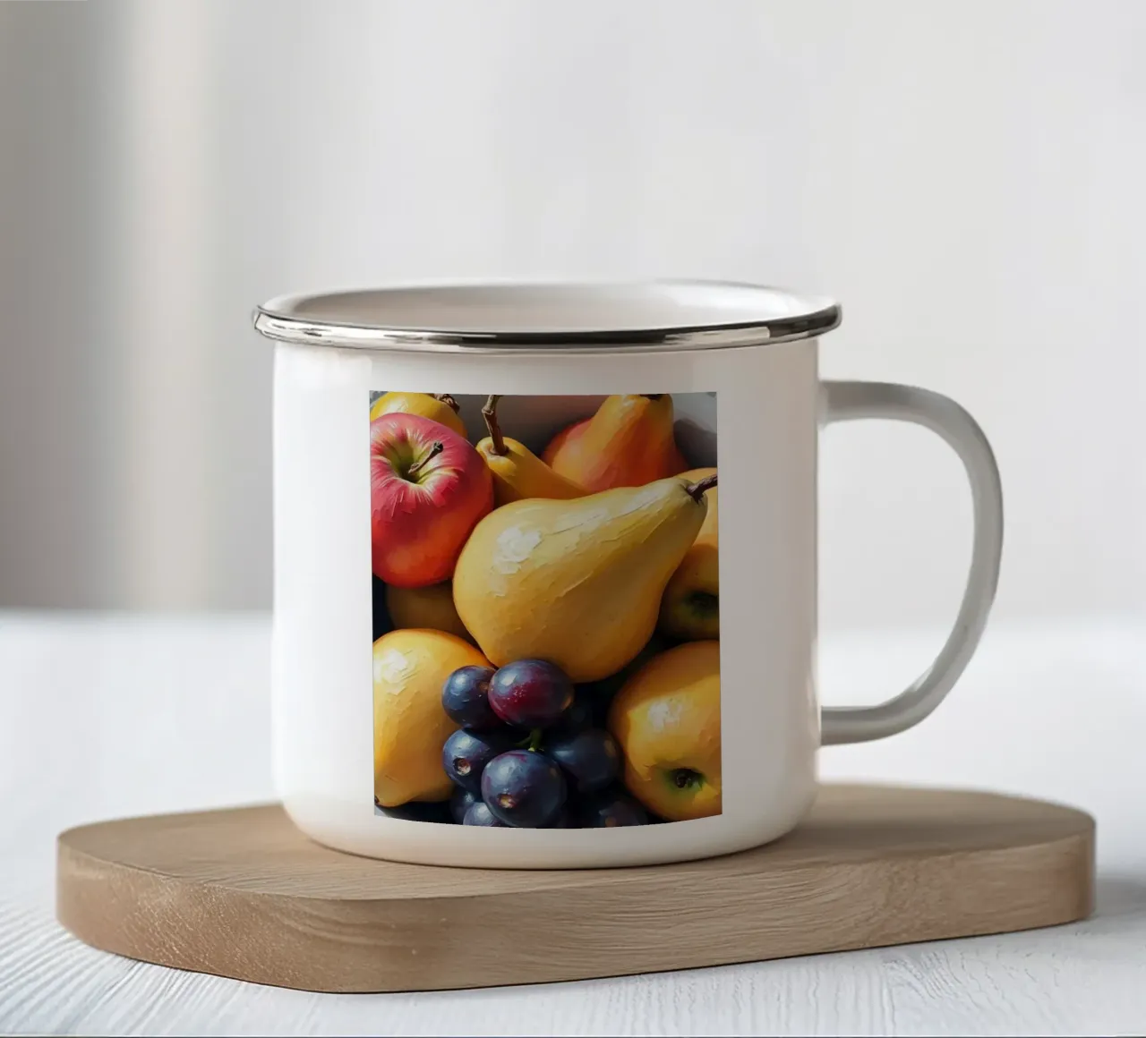 Un vivace raccolto autunnale tazza in smalto da Artistic-shop