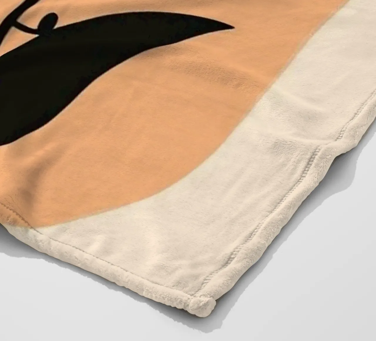 Sole botanico minimalista in oro coperta in pile da Artistic-shop