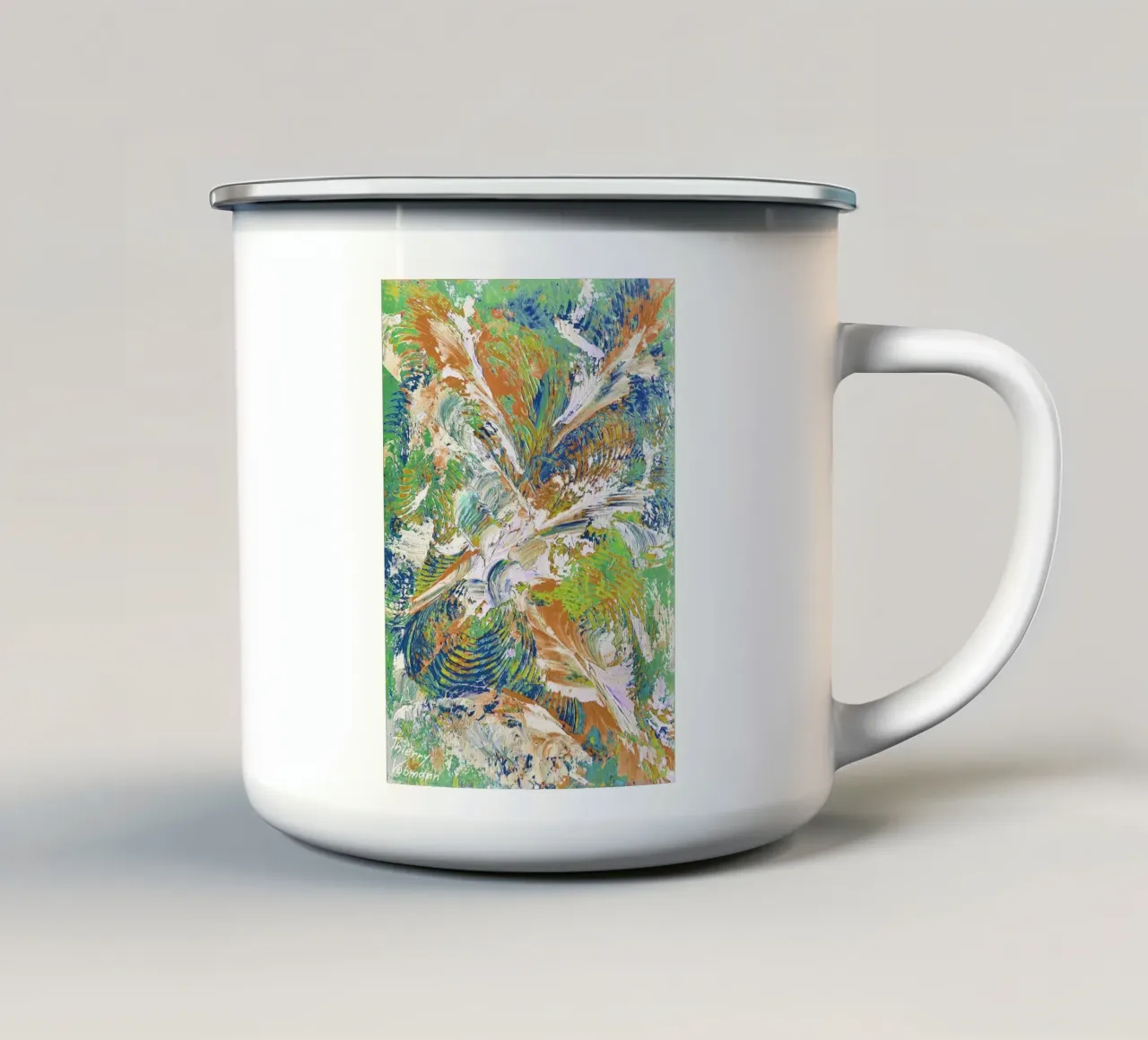 IDEAL GIFT 86 invers. tazza in smalto da Thierry Vobmann Abstract painting