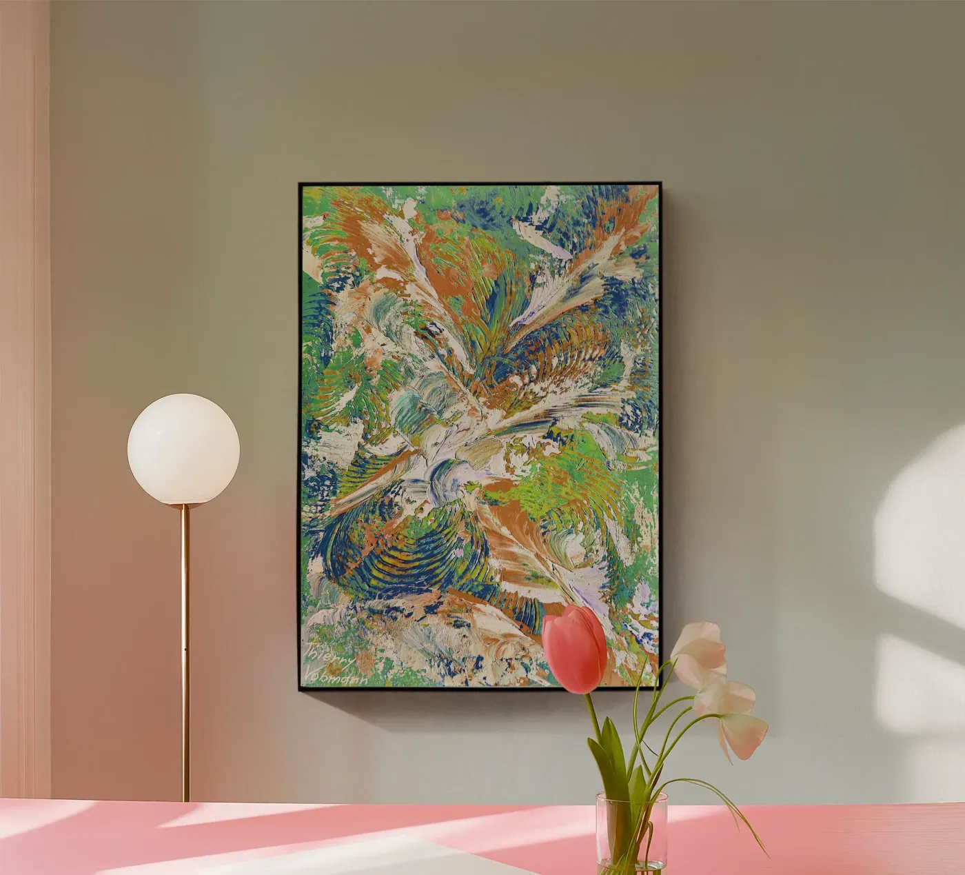 IDEAL GIFT 86 invers. plexiglass da Thierry Vobmann Abstract painting