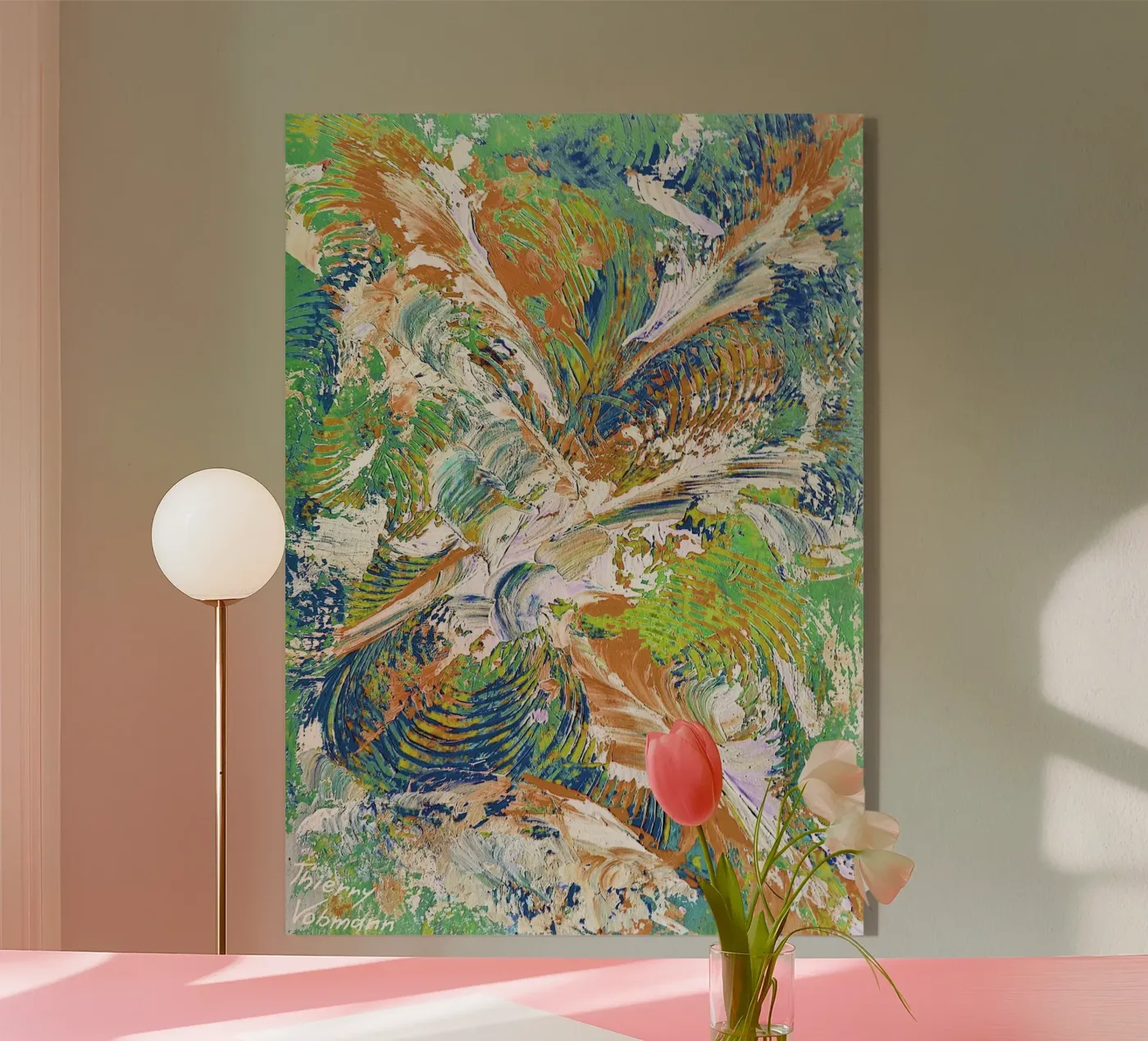 IDEAL GIFT 86 invers. plexiglass da Thierry Vobmann Abstract painting
