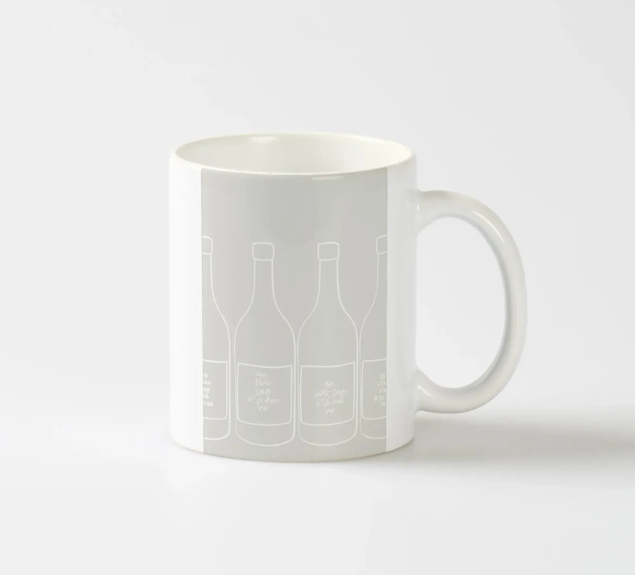 Poster sul vino e l'umore tazza in ceramica da PurePeachStudio
