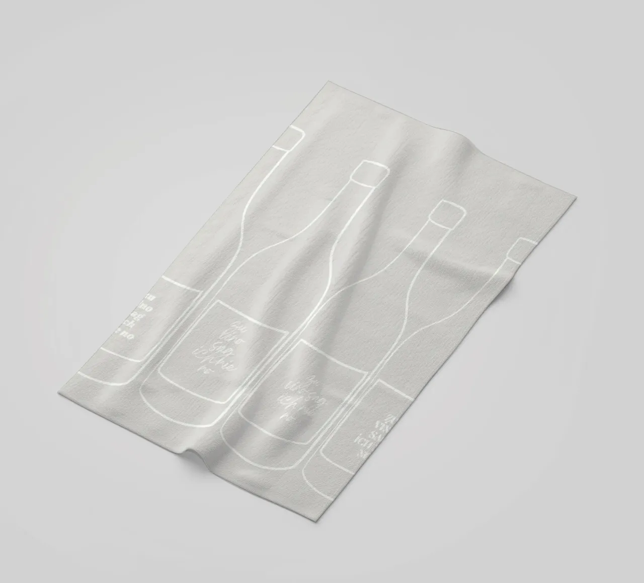 Poster sul vino e l'umore telo mare da PurePeachStudio