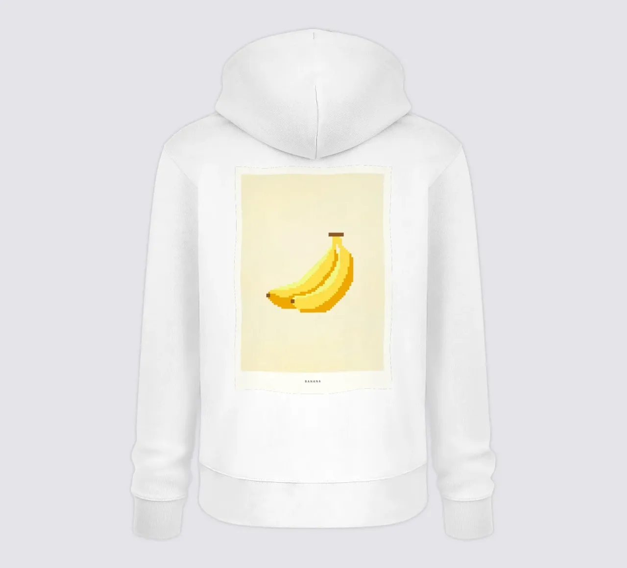 Pixel Banana felpa con cappuccio da PurePeachStudio