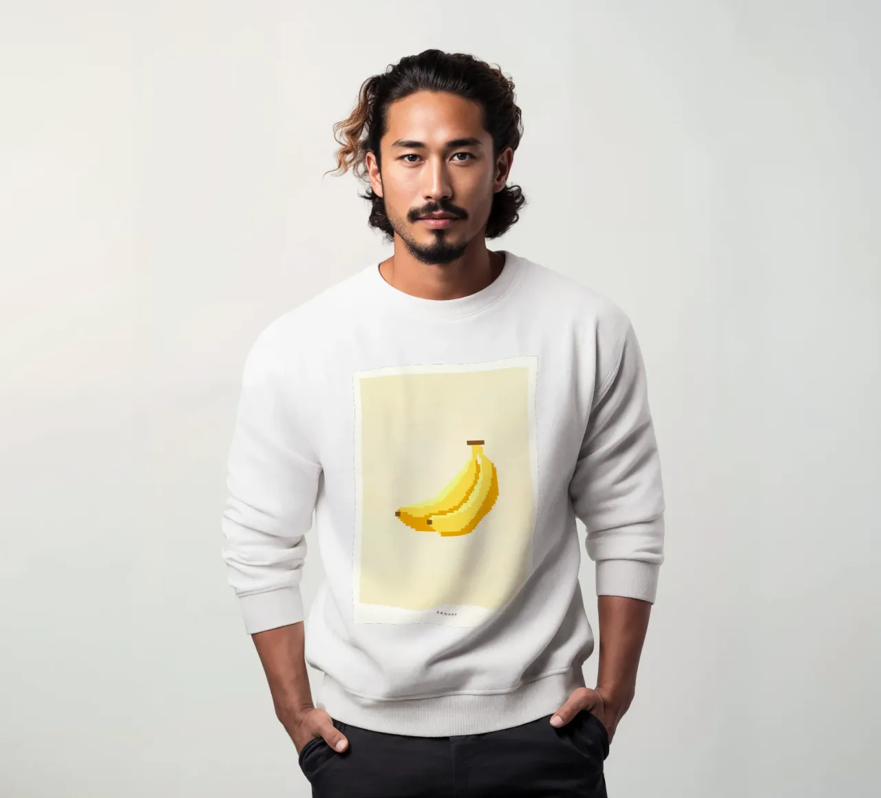 Pixel Banana felpa da PurePeachStudio