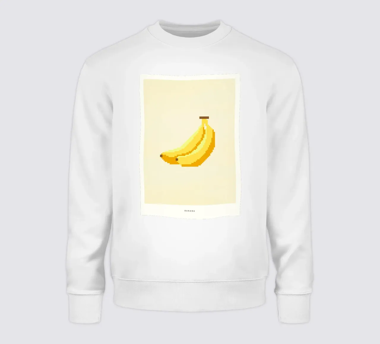 Pixel Banana felpa da PurePeachStudio