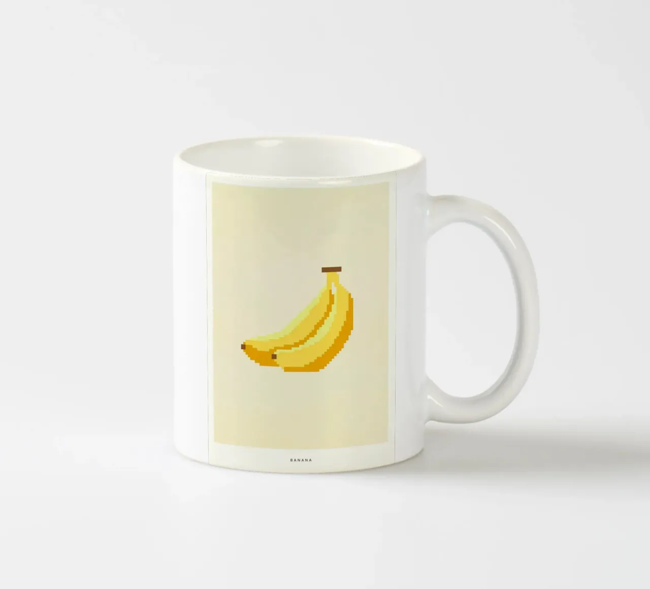 Pixel Banana tazza in ceramica da PurePeachStudio