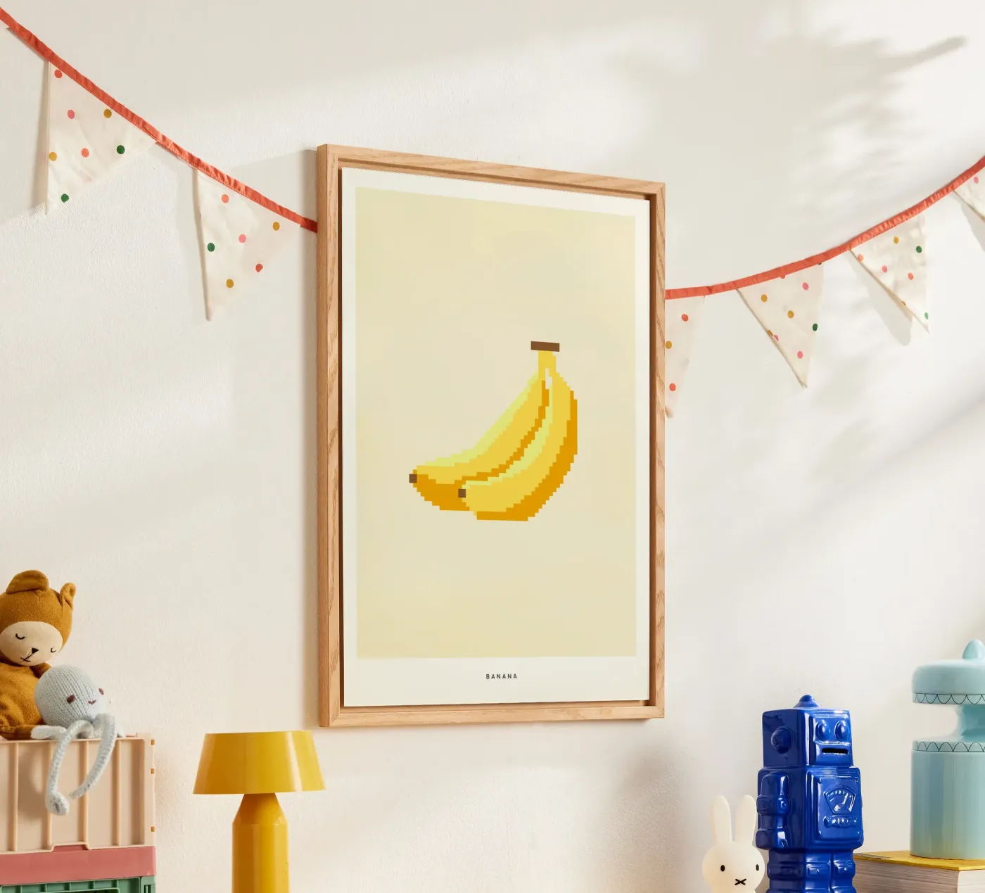 Pixel Banana plexiglass da PurePeachStudio
