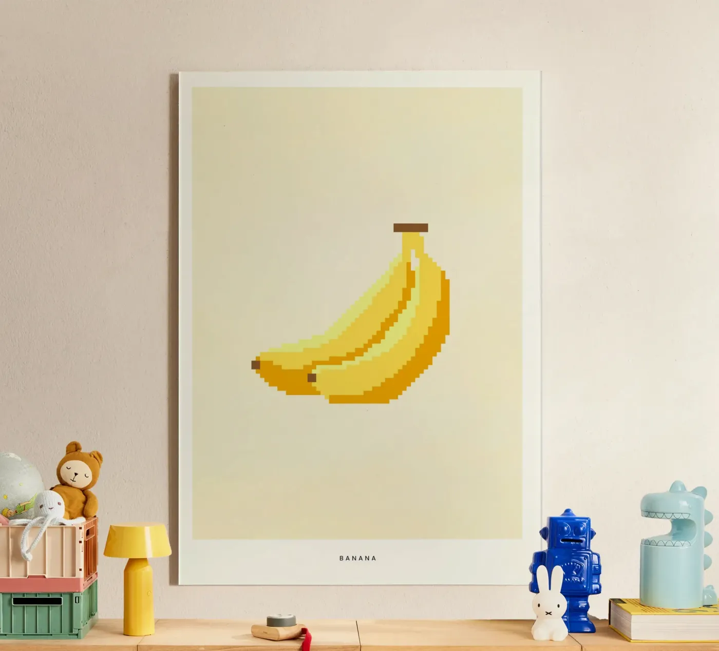Pixel Banana plexiglass da PurePeachStudio
