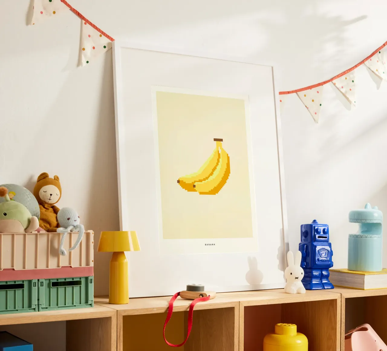 Pixel Banana carta hahnemühle da PurePeachStudio