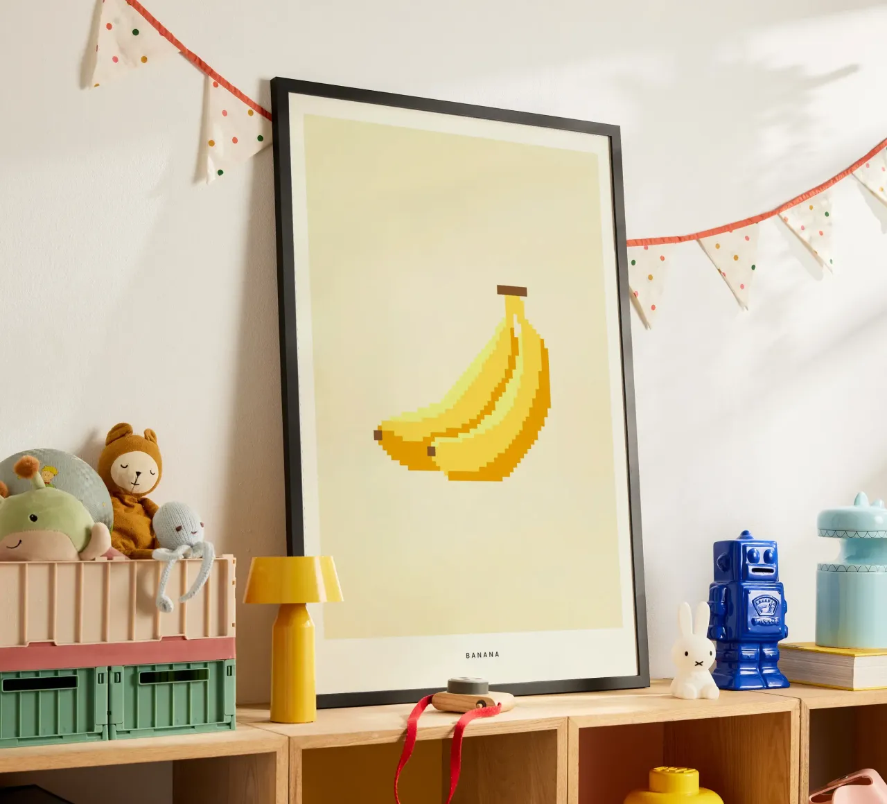 Pixel Banana carta hahnemühle da PurePeachStudio