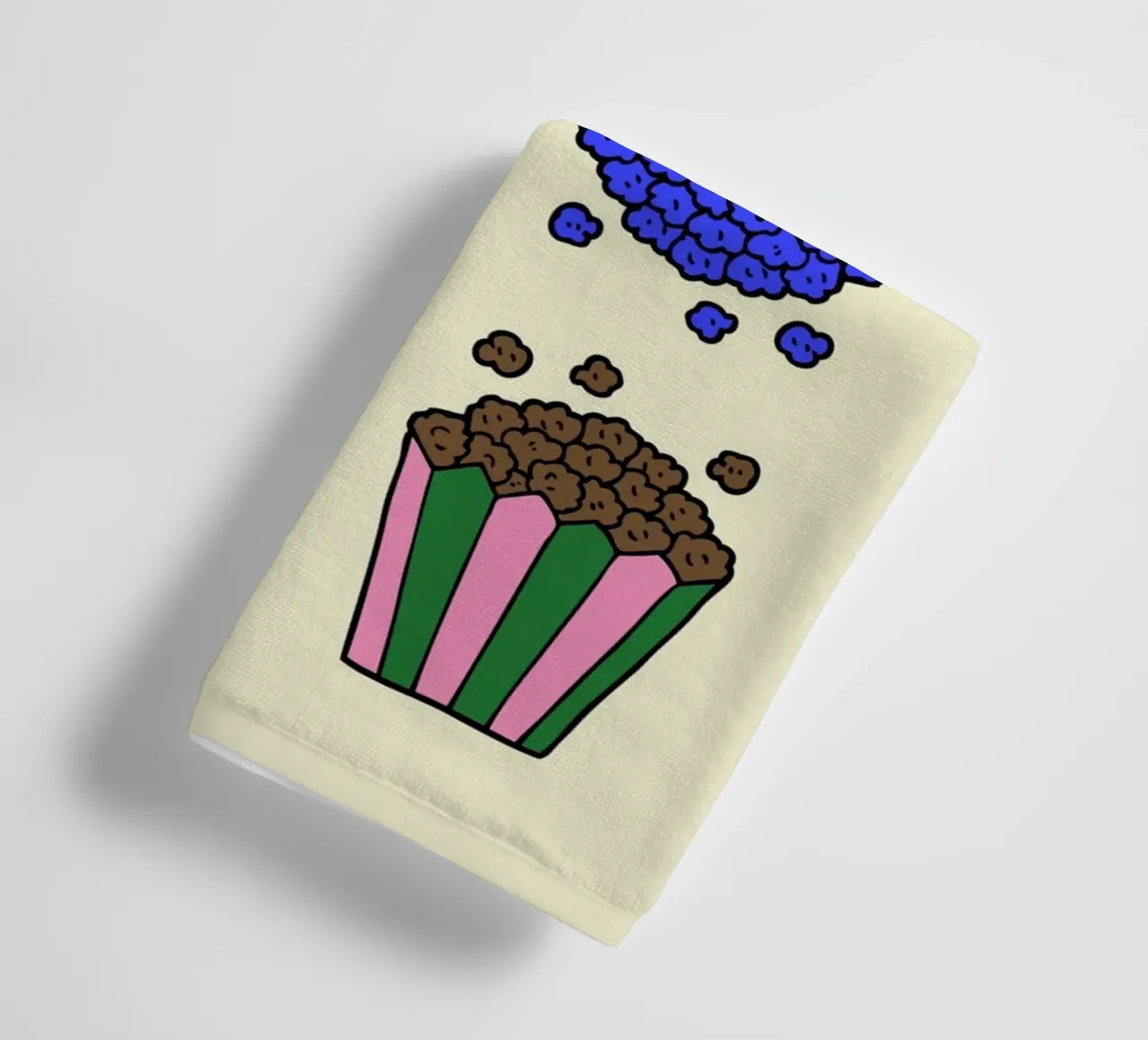 Sacchetti di popcorn colorati asciugamano da bagno da PurePeachStudio