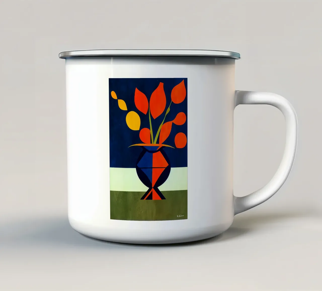 Night And Day tazza in smalto da Bo Anderson