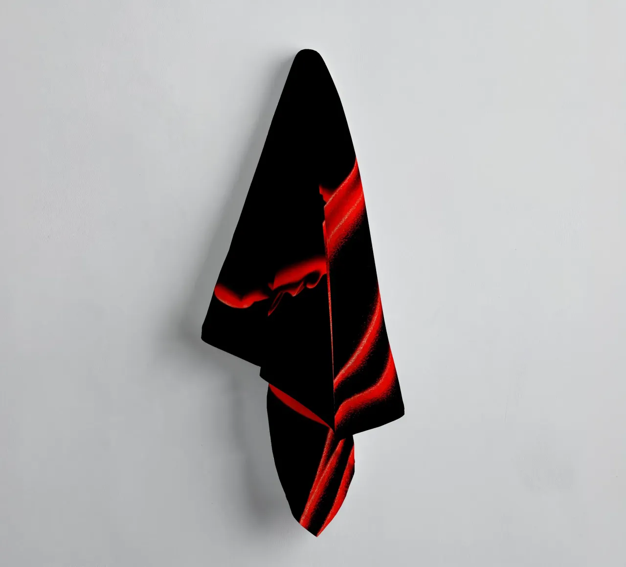 Erotic abstraction | Sensual silhouette in red towel by Autofocus