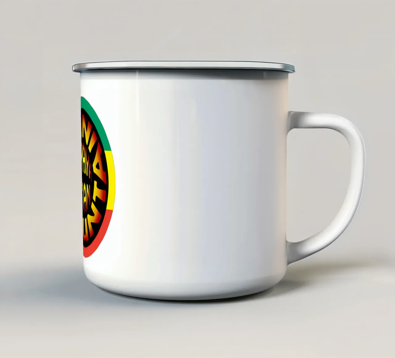 Big Mountain Band Reggae Vintagee tazza in smalto da igoshartwrks