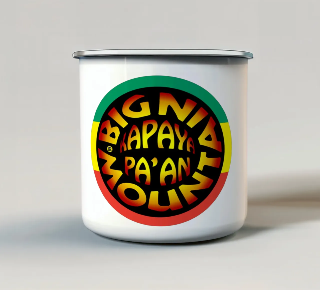 Big Mountain Band Reggae Vintagee tazza in smalto da igoshartwrks