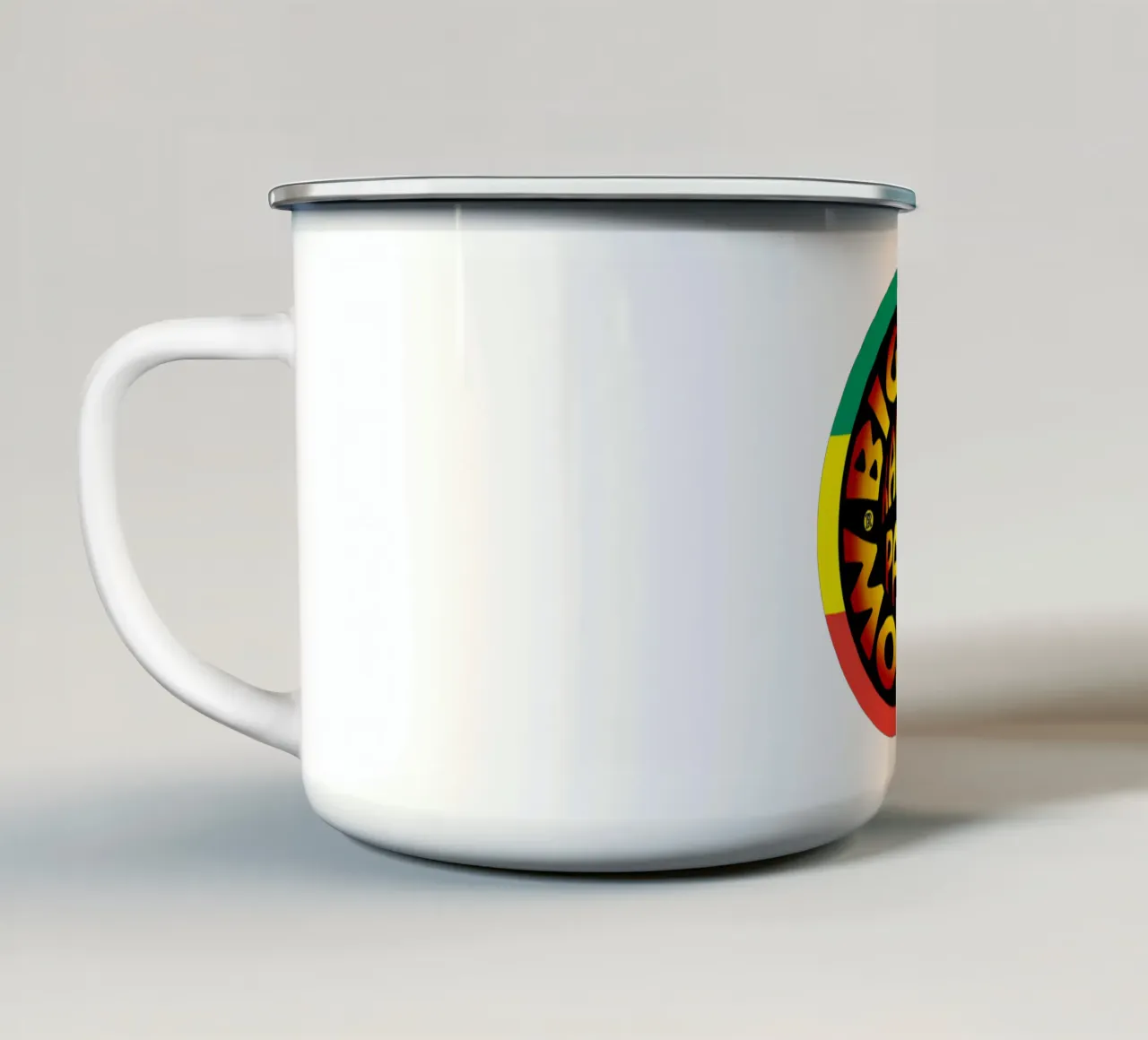 Big Mountain Band Reggae Vintagee tazza in smalto da igoshartwrks