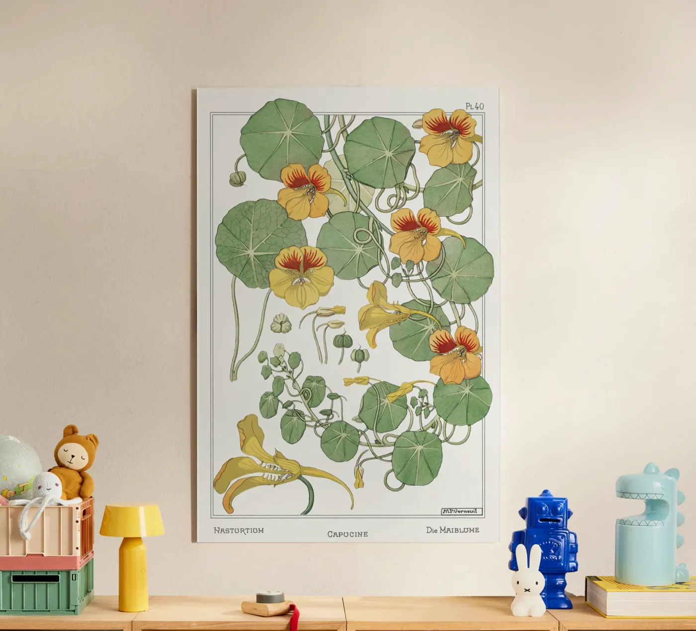 ornamental flowers plexiglass da vintageshop