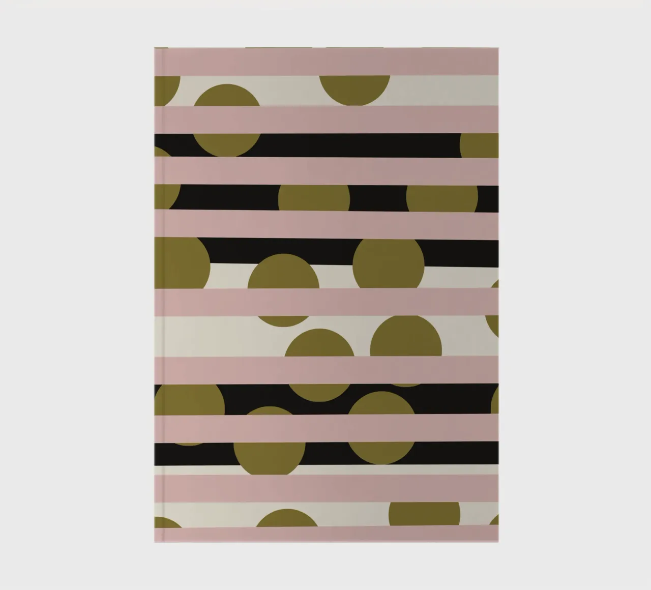 Pink and black disco pattern notebook by Little Dean
