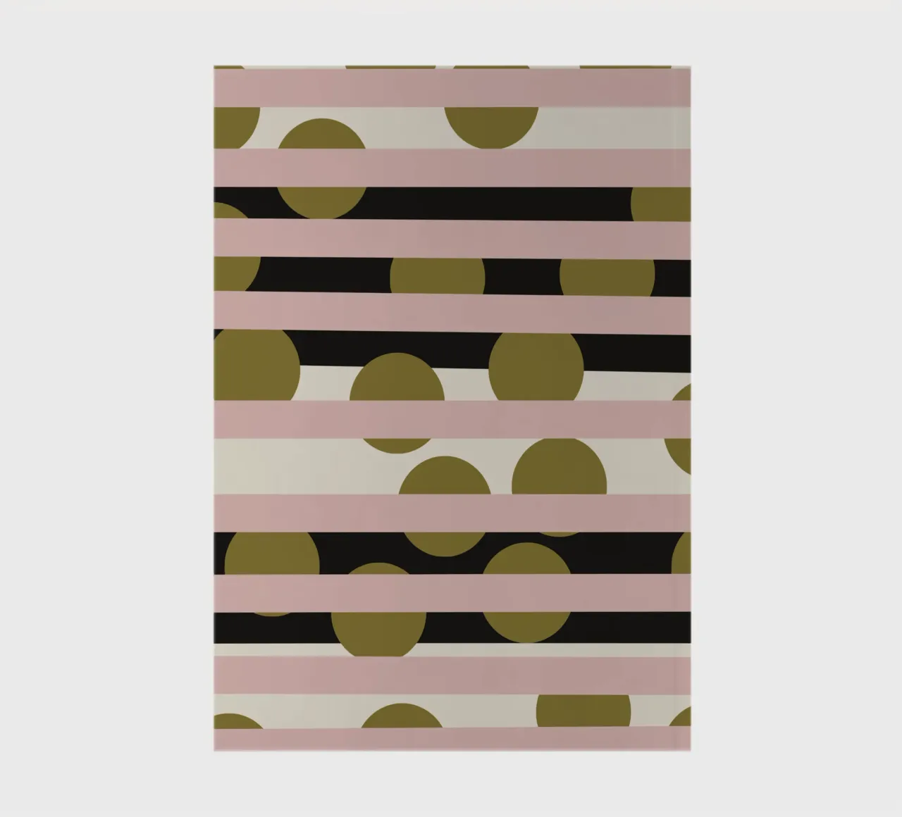 Pink and black disco pattern notebook by Little Dean