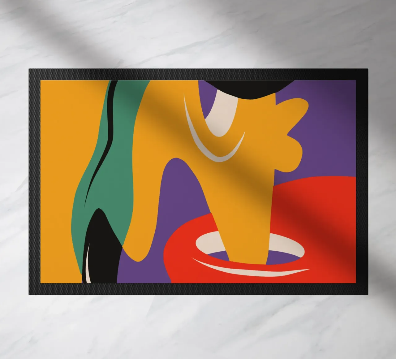 Paint mixture doormat by Little Dean