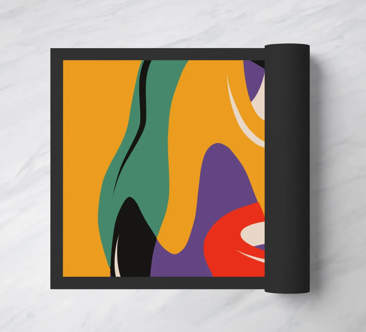 Paint mixture doormat by Little Dean