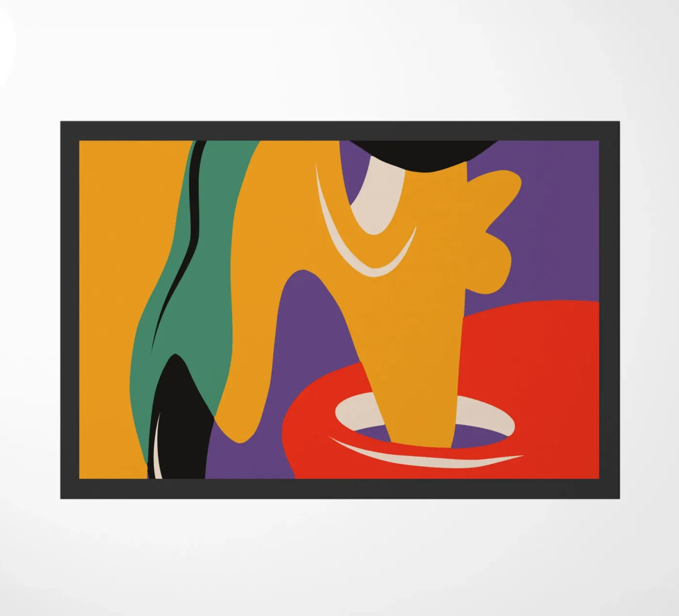 Paint mixture doormat by Little Dean