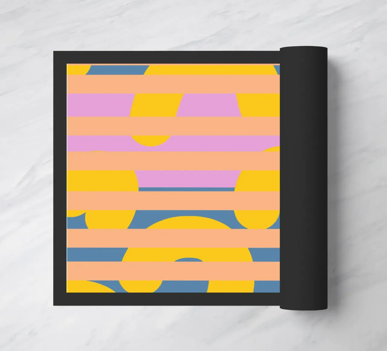 Banane hinter Gittern Fußmatte von Little Dean