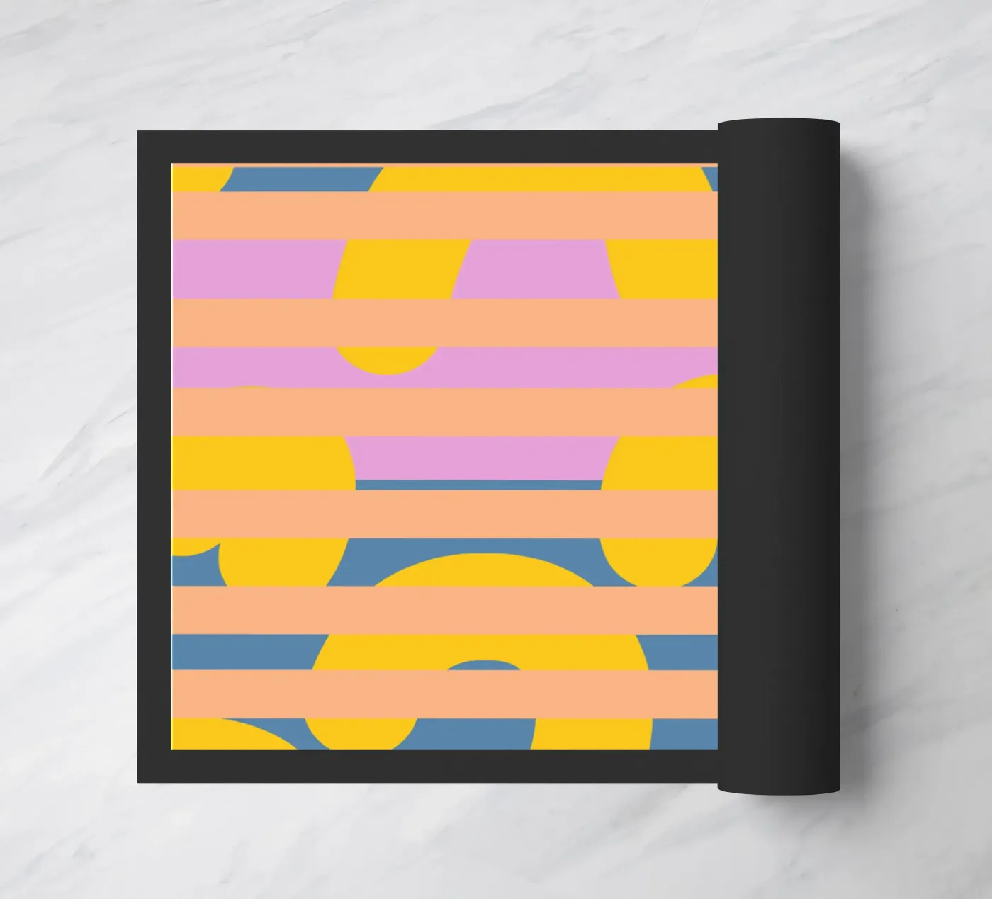 Banaan achter de tralies deurmat van Little Dean