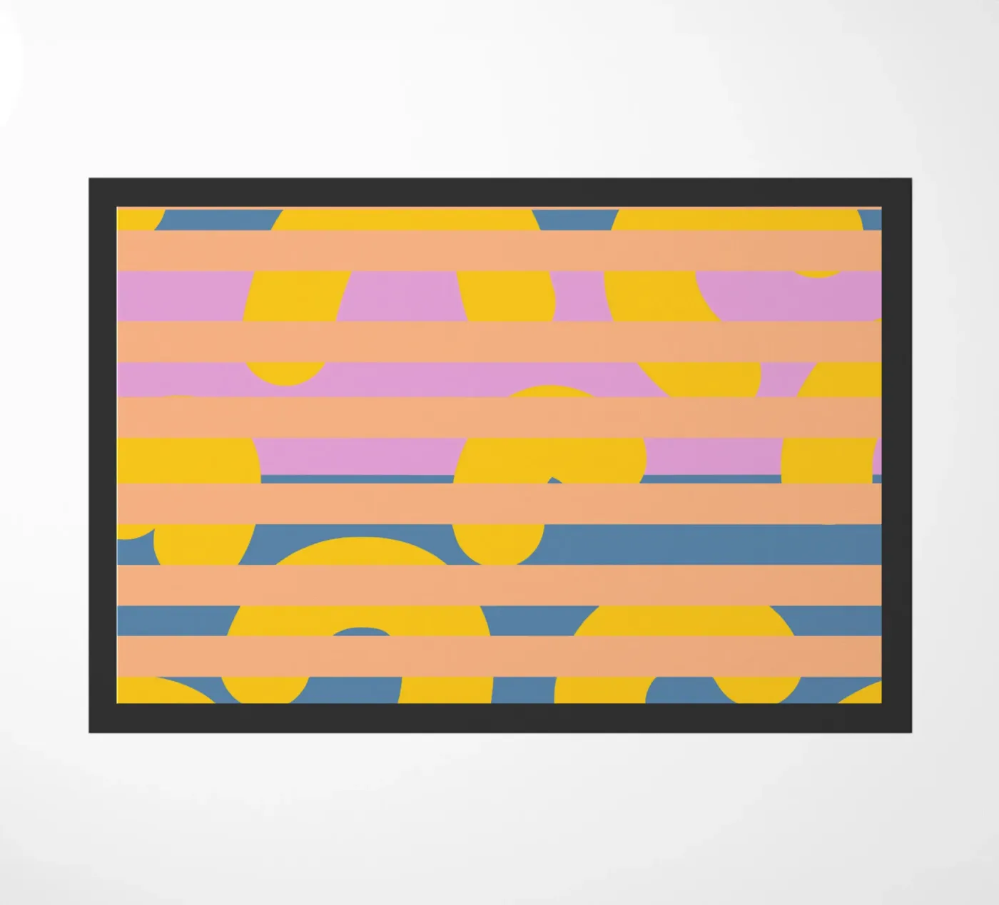 Banaan achter de tralies deurmat van Little Dean