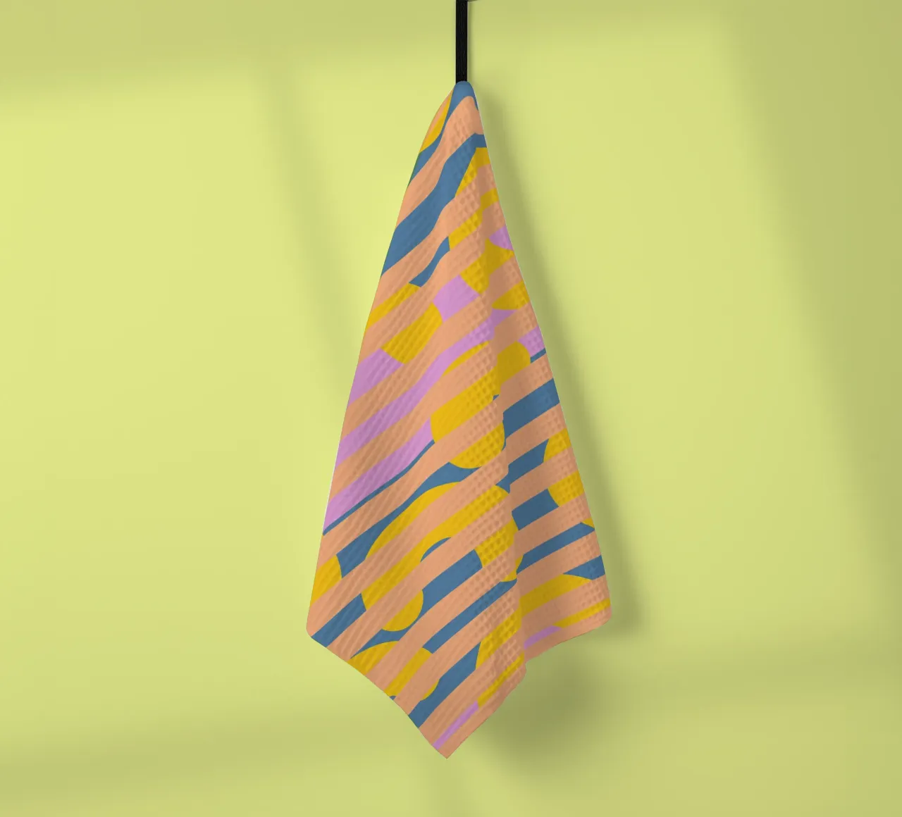 Banane hinter Gittern Geschirrtuch von Little Dean