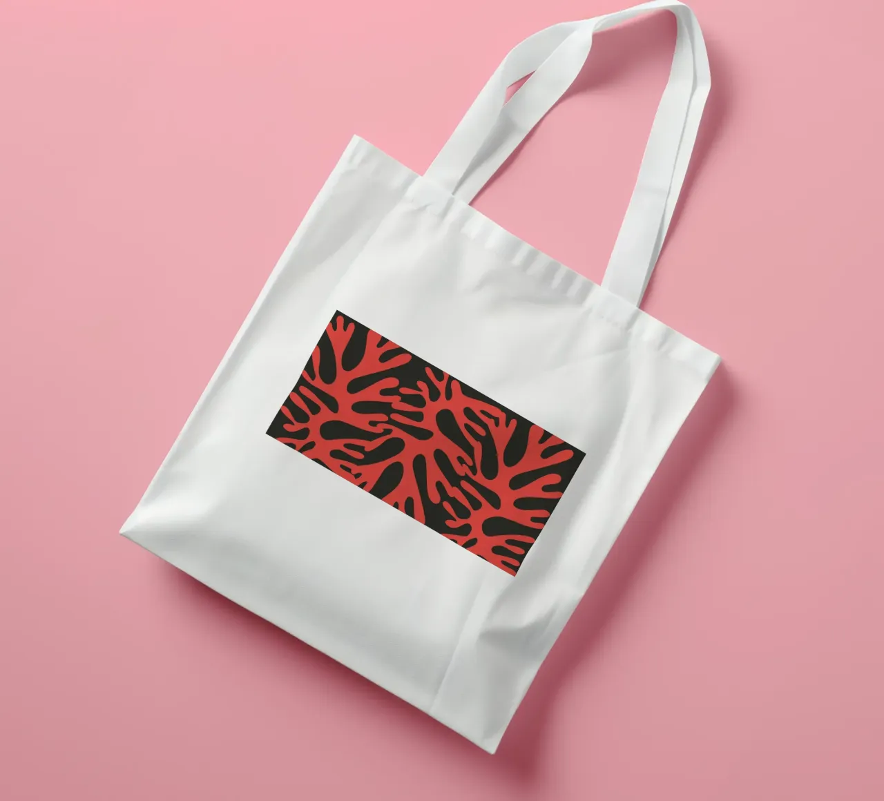 Alghe rosse borsa in juta da Little Dean
