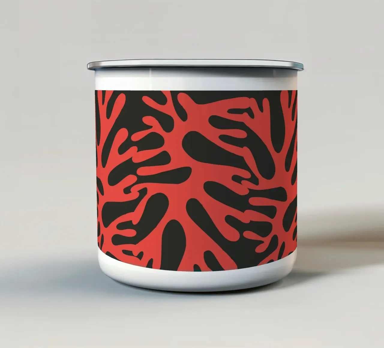 Alghe rosse tazza in smalto da Little Dean