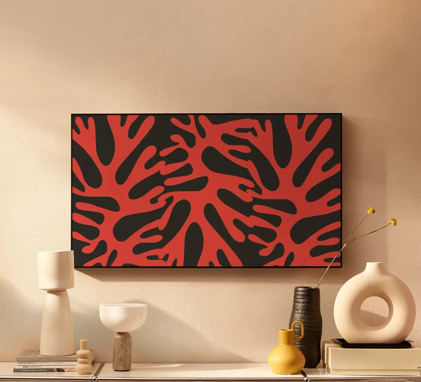 Algues rouges plexiglas de Little Dean