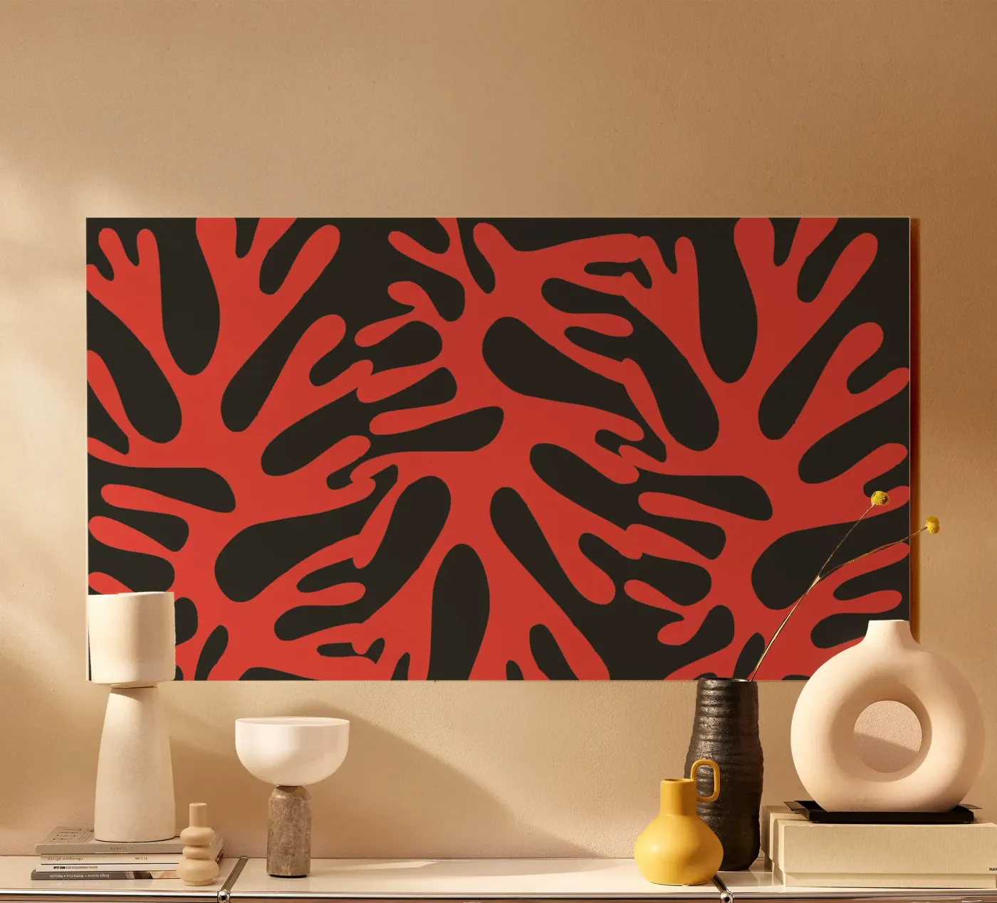 Algues rouges plexiglas de Little Dean