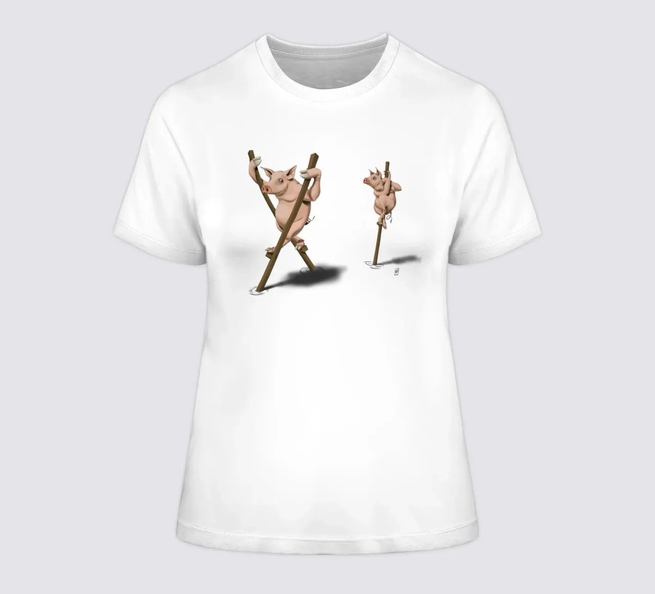 Stick in the mud (Coloured) t-shirt da donna da Rob Art | Illustration