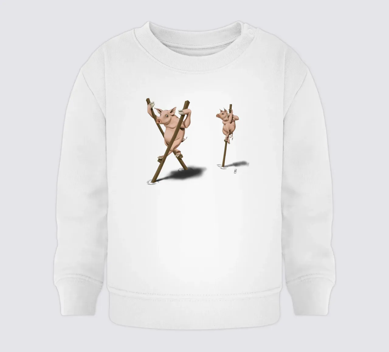 Stick in the mud (Coloured) felpa neonato da Rob Art | Illustration